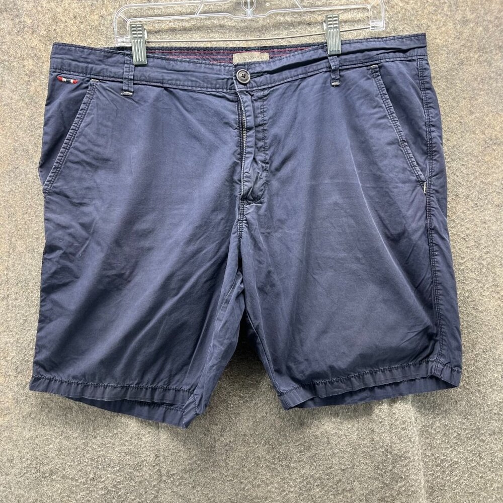 Napapijri Shorts Mens 36 Blue Chino Flat Front Casual Summer Walking Pockets